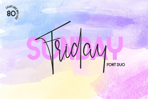 Friday Sunday Duo Font Poster 1