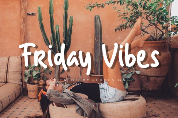 Friday Vibes Font Poster 1