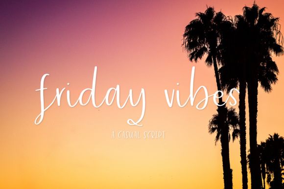 Friday Vibes Font Poster 1