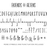 Friends and Aliens Font Poster 3