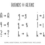 Friends and Aliens Font Poster 4