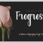 Frogress Font Poster 1