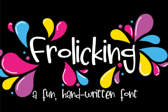 Frolicking Font Poster 1