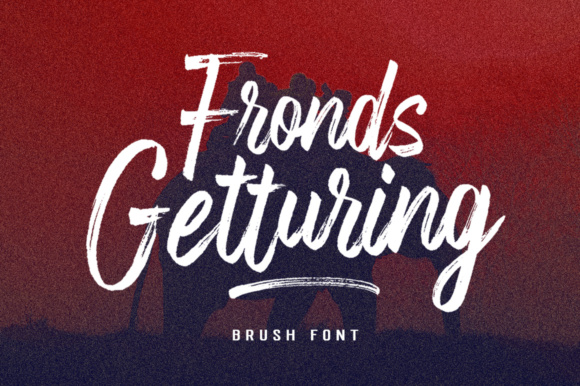 Fronds Getturing Font Poster 1