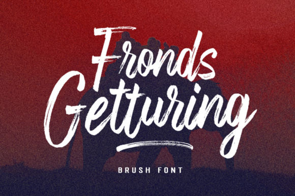 Fronds Getturing Font Poster 1