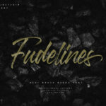 Fudeline Font Poster 1