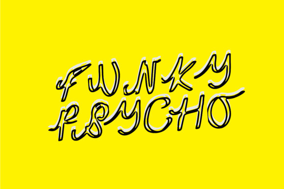 Funky Psycho Font Poster 1