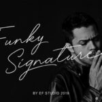 Funky Signature Font Poster 1