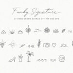 Funky Signature Font Poster 9