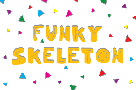 Funky Skeleton Font Poster 1