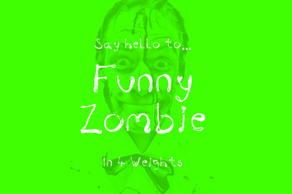 Funny Zombie Font Poster 1