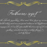 Futhura Script Font Poster 8