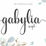 Gabylia Script Font Poster 1