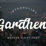 Gadhen Script Font Poster 1