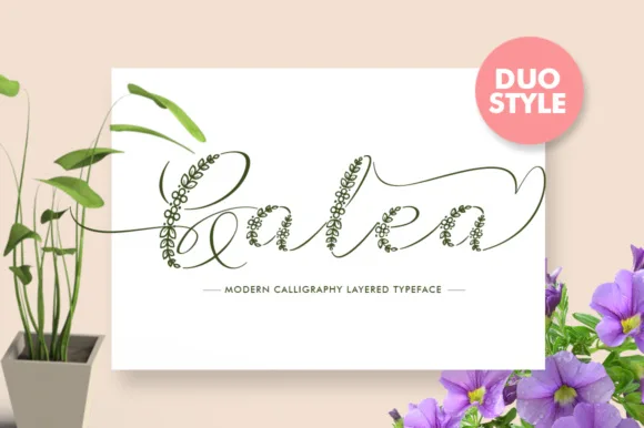 Galea Script Font Galea Script Font Poster 1