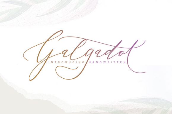 Galgadot Font Poster 1