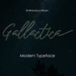 Gallactica Font Poster 1