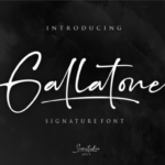 Gallatone Font Poster 1