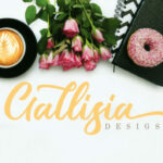 Gallisia Script Font Poster 1