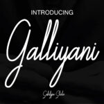 Galliyani Font Poster 1