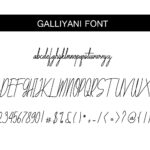 Galliyani Font Poster 8