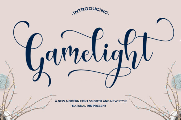 Gamelight Font Poster 1