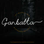 Ganbatta Font Poster 1