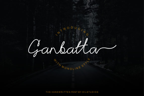 Ganbatta Font Poster 1