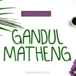 Gandul Matheng Font Poster 1