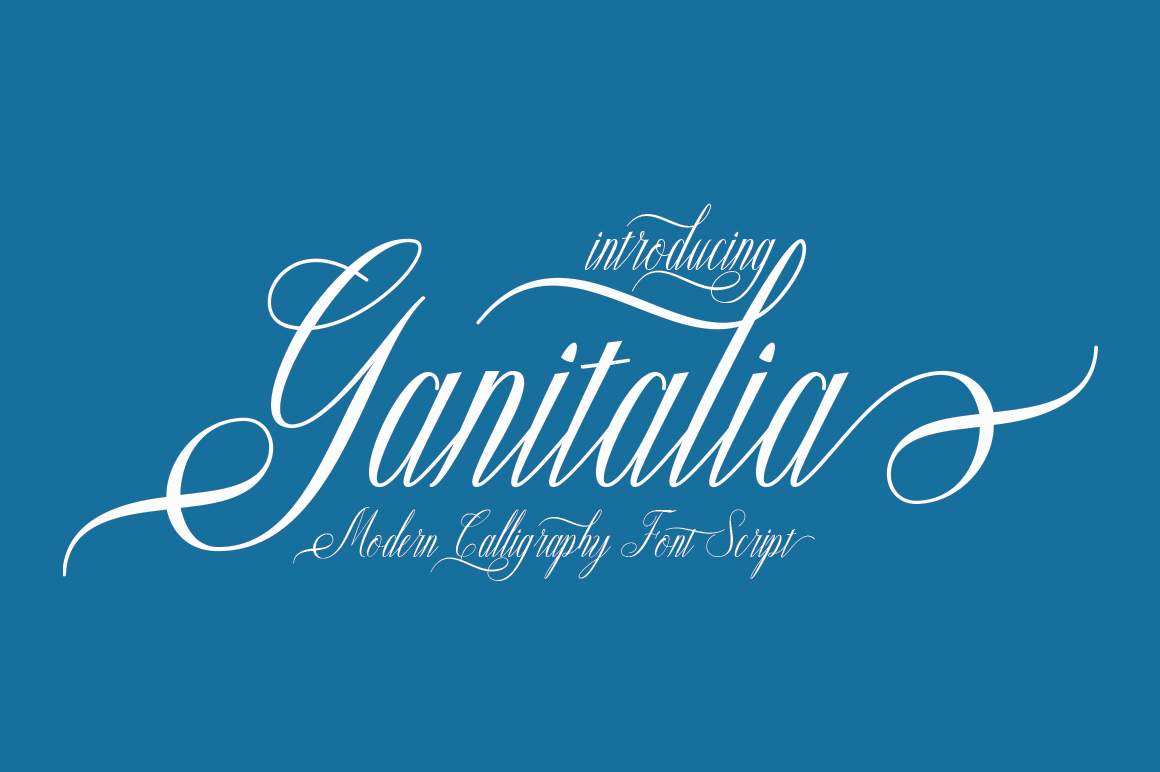 Ganitalia Font Poster 1