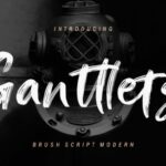 Ganttlets Font Poster 1