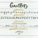 Ganttlets Font Poster 7