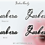 Garbera Family Font Poster 5