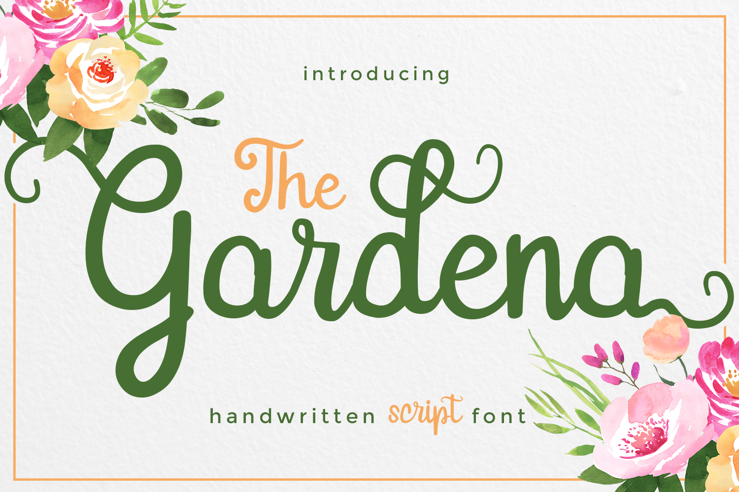 Gardena Font Poster 1