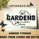 Gardens Font Poster 1