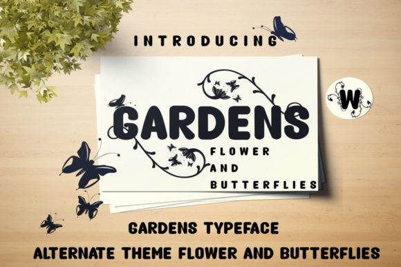 Gardens Font Poster 1