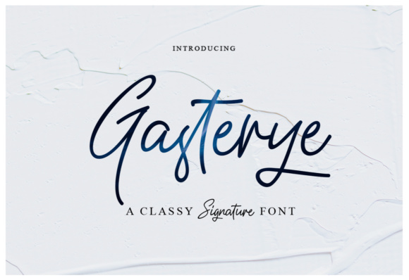 Gasterye Font Poster 1