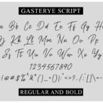 Gasterye Font Poster 7