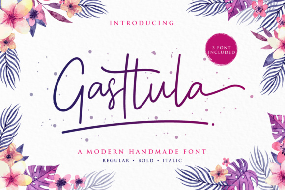 Gasttula Font Poster 1