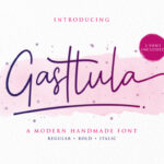 Gasttula Font Poster 11