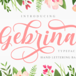 Gebrina Font Poster 1