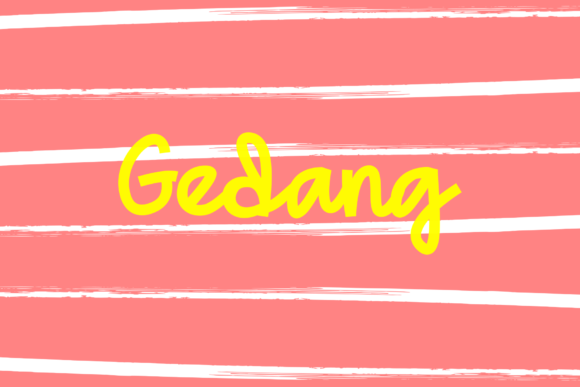 Gedang Font Poster 1