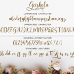 Geishela Script Font Poster 7