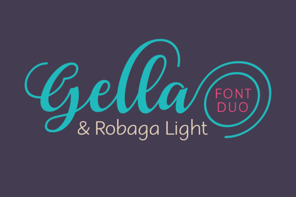 Gella & Robaga Duo Font Poster 1