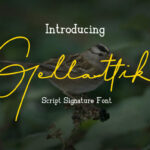 Gellattik Font Poster 1