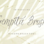 Gempita Brush Font Poster 1