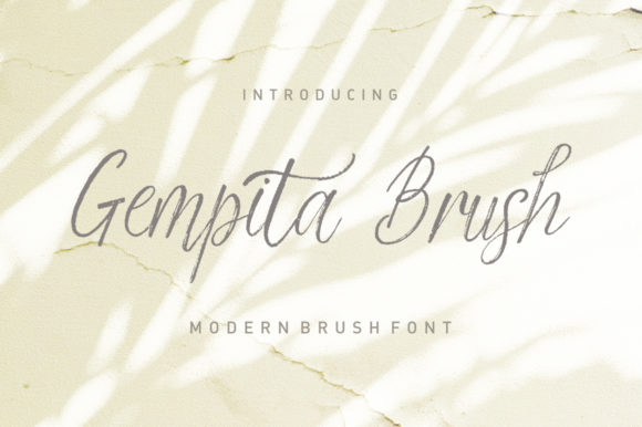 Gempita Brush Font Poster 1