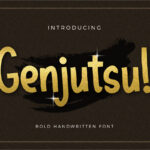 Genjutsu Font Poster 1