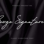 George Signature Font Poster 1