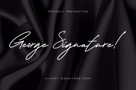 George Signature Font Poster 1
